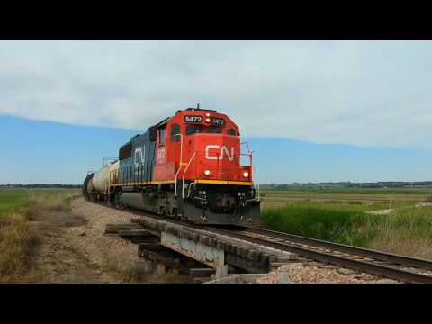 Canadian National  L573  heads west near Woodbine, Iowa