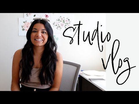 VLOG: How I Make Greeting Cards, Packing a Wholesale Order, Testing a Logo Stamp