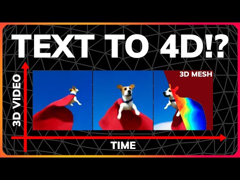 Video NeRF + Text To 3D = Text To 4D!? [Meta’s Make-A-Video3D]