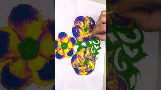 How to make rangoli ! Rangoli kaise banaye ! #howtomakerangolifordiwali