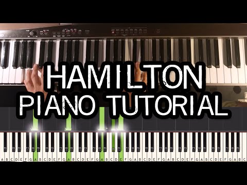 Alexander Hamilton Piano Tutorial (How To Step-by-Step) Synthesia