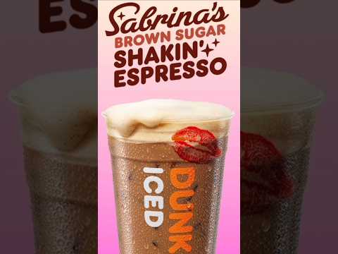 💋☕️ Dunkin x Sabrina Carpenter #new #espresso #coffee #collab #dessert #brownsugar #today #shorts