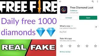 Free Diamond Loot app real or fake | free diamonds | Garena free fire | Tech Lover DK