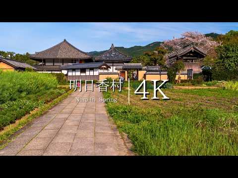 [Nostalgic Japan village] 4 spring scenery of Asuka village - JAPAN in 4K