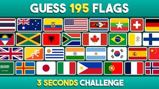 Guess Every Country In The World by the Flag | ULTIMATE FLAG QUIZ!!!