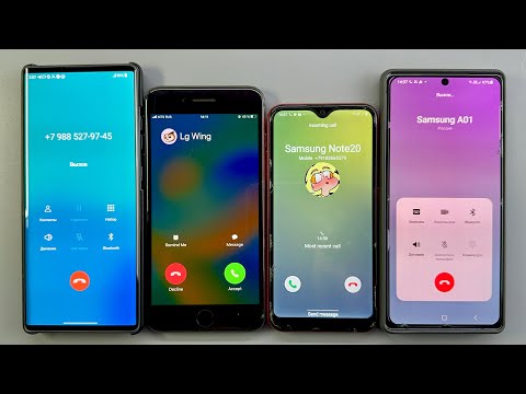 Incoming Call LG Wing + IPhone 8 PLUS + Samsung Galaxy A01 + Samsung Galaxy Note 20