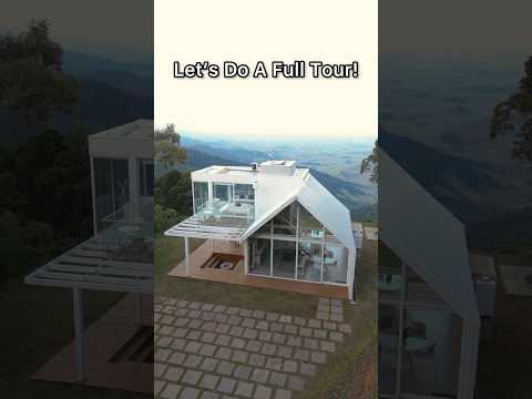 All-White Modern Mountain Tiny Home in Brazil! (60 Second Airbnb Tour)