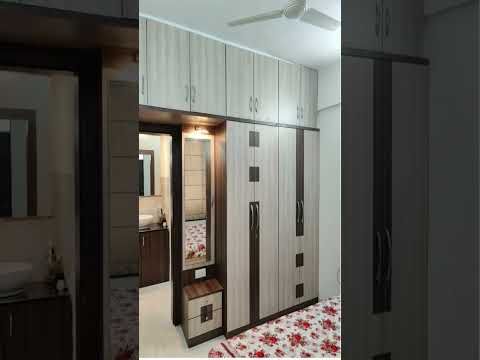 Master bedroom wardrobe desig👌👌 with mirror ||#shorts #furnitur #Fur... #viral#like #and #subscribe