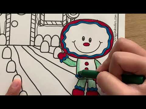 Fun Coloring, Gingerbread House, Rainbow coloring, Colors for kids