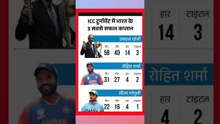 ICC TOURNAMENT MAI SABSHE SUCCESS CAPTAINS #india captain sabshe success#