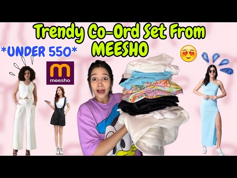 Meesho Co-ord Set Haul Starting Rs 376 🌸 | Blazer Co-ord Set From MEESHO 😍 | *TRY ON HAUL* ✅