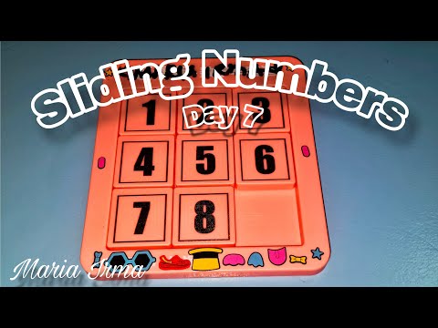 TRENDING || SLIDING NUMBERS || SATISFYING GAME  3x3  DAY 7 #relaxing #viral #game  @Maria Irma