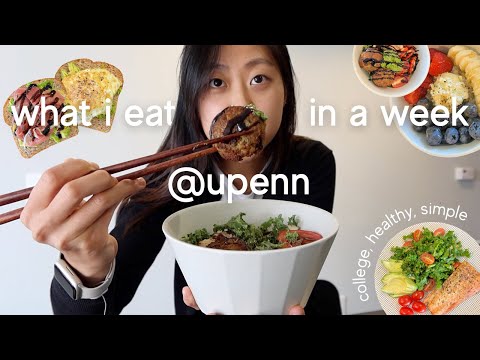 what i eat in a week @ upenn | college student, healthy, easy recipes, intuitive  cooking 🥑🍣🫐🌿