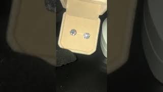 Vvs1 Moissanite Cluster Earrings