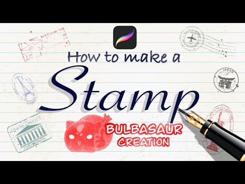 How to make a STAMP | PROCREATE | bulbasaur creation channel