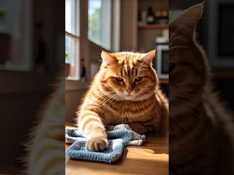 Fatty Chef #cat #catfunny #funny #aigc #catvideos #chubbycat #cute #funnycatvideos