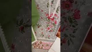 chikankari suit#beautifuldress #dresscollection #short