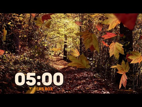 5 Minute Autumn Timer with Melancholic Music 🍁 Relaxing Fall Vibes