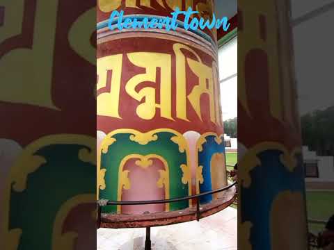 Giant Mani wheel at Clement town Buddha Temple premises, Dehradun #buddhatemple #prayerwheel