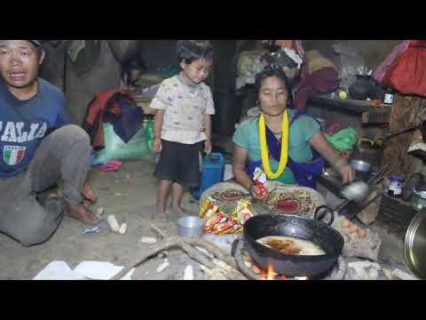 Nepali villiage || Cooking noodle vegetables in the village