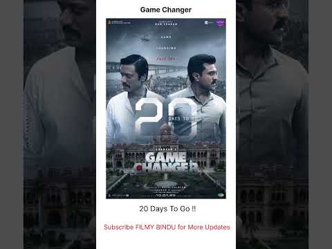 Game Changer 20 Days To Go Poster #GameChanger #RamCharan #KiaraAdvani #SJSurya #SJSuryah #SShankar