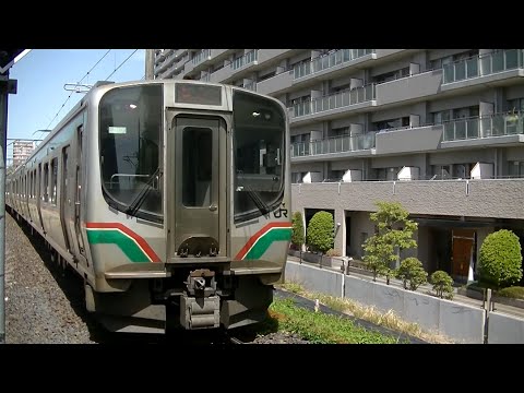 JR仙山線E721系P-39編成+P4-16編成普通仙台行き 北仙台駅入線