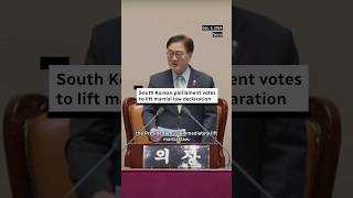 South Korean parliament rejects martial law declaration