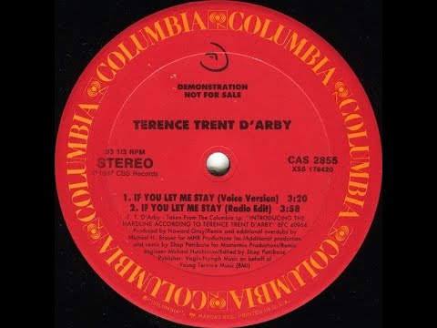 Terence Trent D'Arby – If You Let Me Stay (Promo 12" Radio Edit)