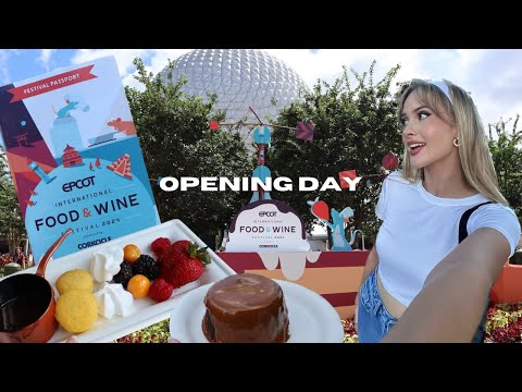 Opening Day of Epcot's Food and Wine Festival | Trying Escargot | Chocolate Fondue