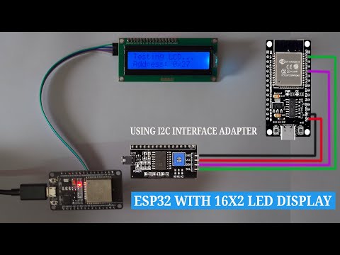 Interfacing a 16x2 LCD with I2C Adapter Using ESP32 Node MCU: Setup and Testing