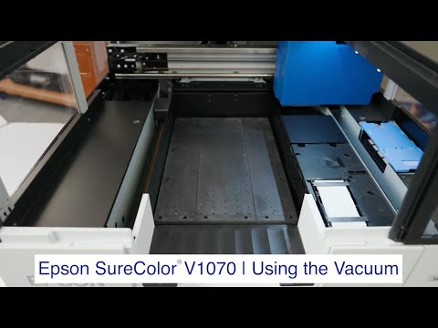 SureColor V1070 | How to Use the Vacuum System