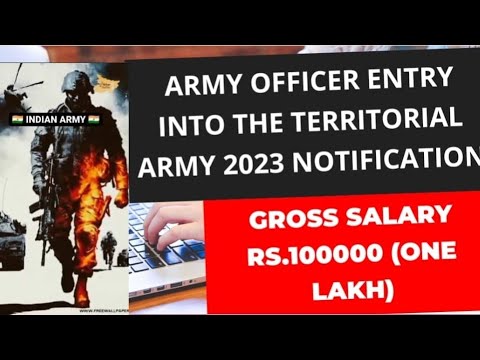 Unleash Your Potential: The Territorial Army Officer Recruitment 2023