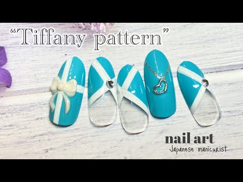 【Nail】Tiffany style nail art /ティファニー風ネイルアート