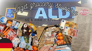 🇩🇪 60 € Grocery Shopping at Aldisüd | Food Budget in Germany as a single Student