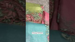 Organza silk  Saree* with  * viscos thread  work #shortvideo #shorts #reels #viralsaree #saree #fyp