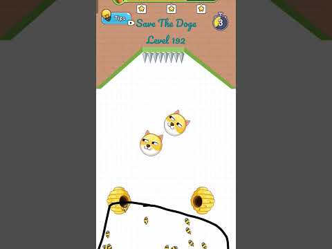 Bees Save The Doge From Falling. Save The Doge Level 192 Gameplay. #savethedoge #shorts #gameplay