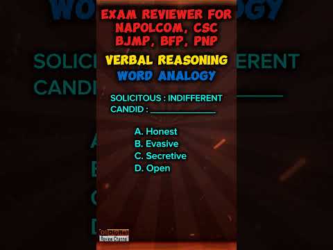 2024 NAPOLCOM Exam Reviewer: Ultimate Preparation on Word Analogy - Vocabulary #napolcomreviewer