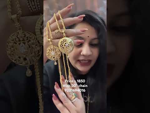 Gold chain pendent design new beautiful gold designer chain pendent design #viralvideo #gold #reels