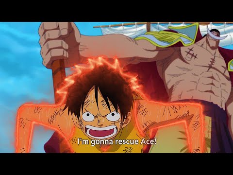 Luffy Stop Crocodile From Attacking Whitebeard 😨🔥(English Sub)