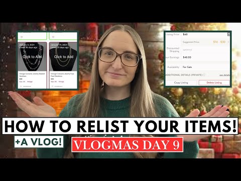 How to RELIST on POSHMARK! + A Vlog!  | Vlogmas Day 9