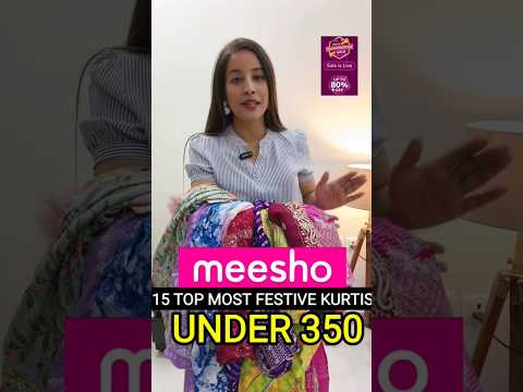 15 Kurtis & Kurta from Meesho Under 350 #meeshohaul #meeshokurtihaul #meeshofinds #meesho #shorts