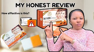 Kojic Gluta PAPAYA Arbutin Soap Full Review/ lightening soap