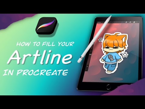 How to fill your ARTLINE in PROCREATE (how to use REFERENCE) | extra procreate tips