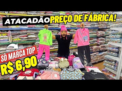 BRÁS SP | MODA INFANTIL POR R$6,90 COMPRE + BARATO INFANTO JUVENIL NO BRÁS ATACADO ROUPAS INFANTIS