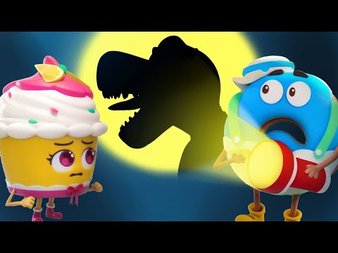 Monster Is Crunching in the Dark | Yummy Foods Family | Halloween Cartoon | BabyBus TV