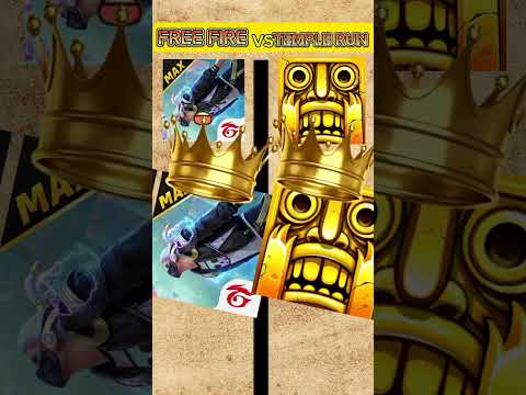 FREE FIRE VS TEMPLE RUN #shortvirl #virlshort #virlvideo