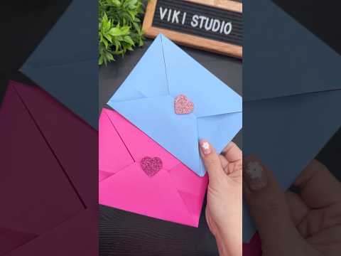 Easy Craft Ideas! Paper Envelopes #shorts