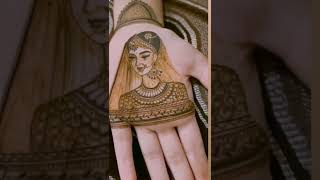 How to draw bride ??❤️  #shorts #wedding #youtubeshorts #henna #mehndi #viral #stylishmehndi #bride