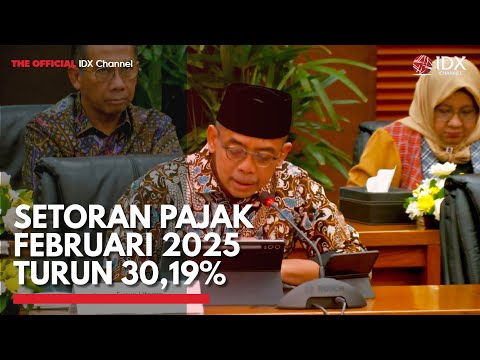 Setoran Pajak Februari 2025 Turun 30,19% | IDX CHANNEL