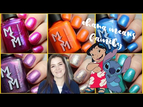 Moon Shine Mani Ohana Means Family Collection + March Dupe It!